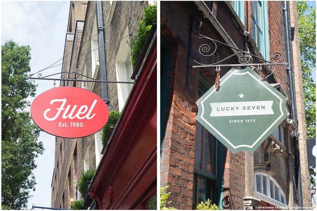 店铺店招广告牌店招样机 Shop sign mockups 1插图(2)