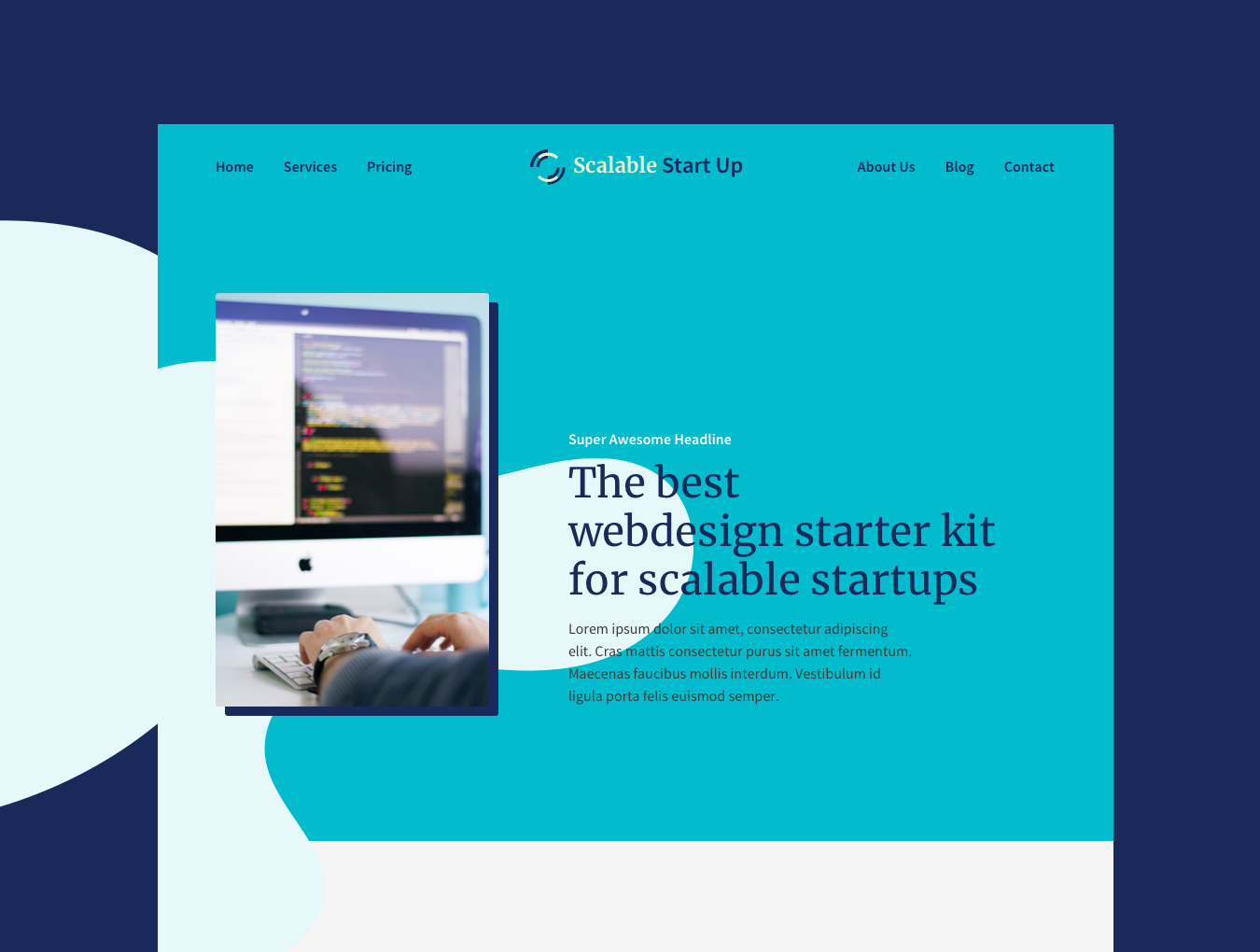 服务套餐创意网页模板下载 [Sketch]插图(2)