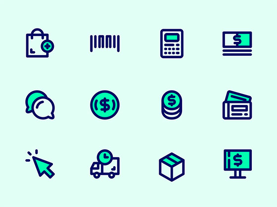 50 枚线性购物图标素材之家精选sketch素材