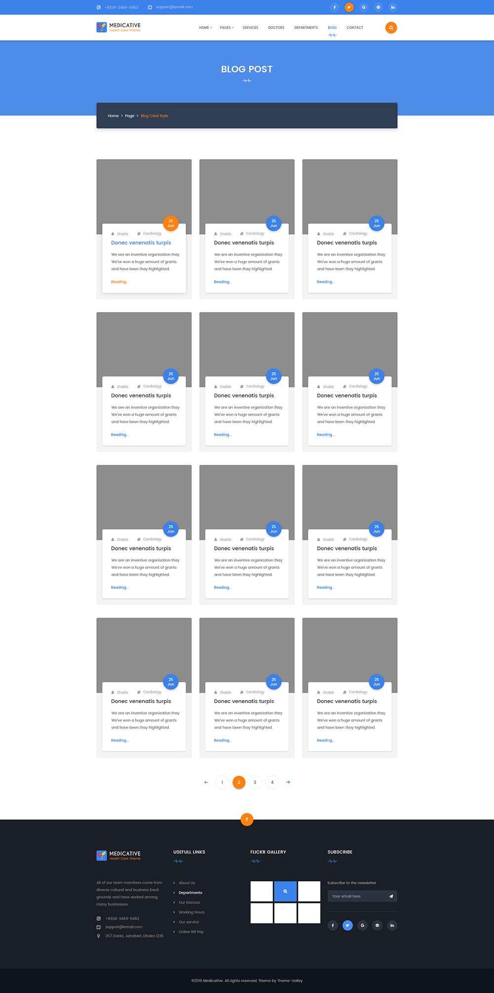 一套完美的医疗健康网站设计模板 Medical Website Template插图(12)