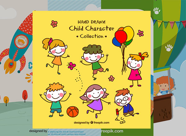 精美儿童主题平面素材合集