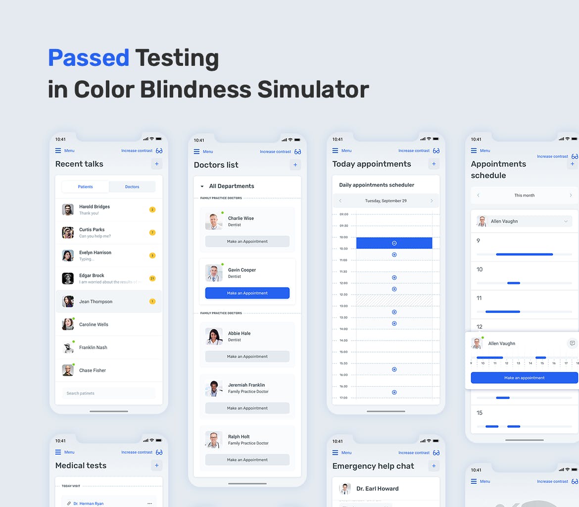 医疗健康APP应用数据统计分析后台UI设计套件 Medical App Dashboard – MedUX Light UI Kit插图(7)