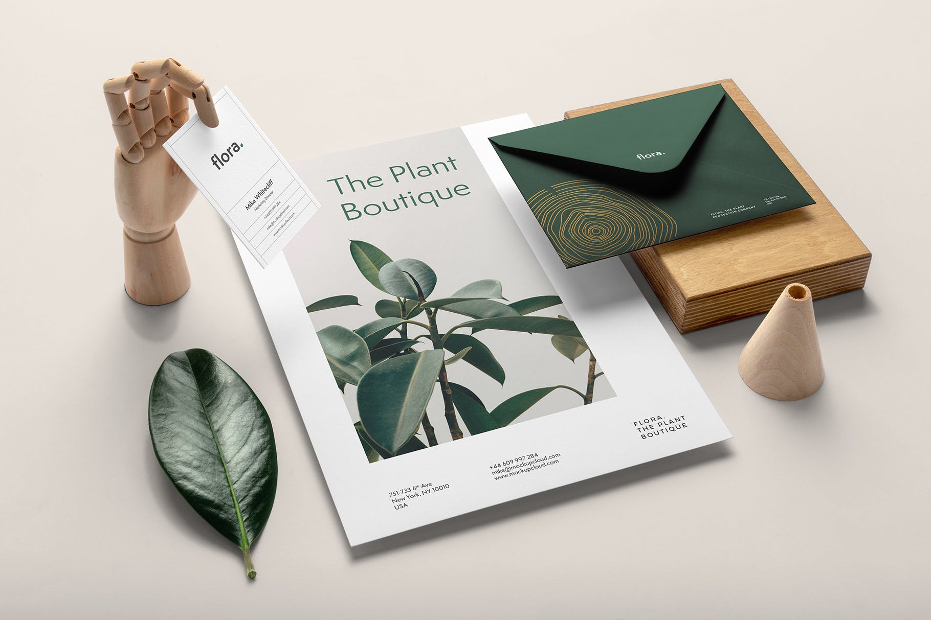 高端品牌VI设计办公用品套件样机模板v2 Flora Branding Mockup Vol. 2插图(7)