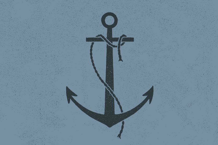 铅笔+墨水手绘船锚插画 Anchors & Rope – 3 Pack插图(2)