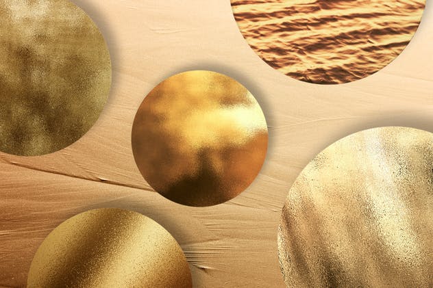 50个超有质感高分辨率金色闪光箔纸纹理素材 50 Gold Textures插图(2)