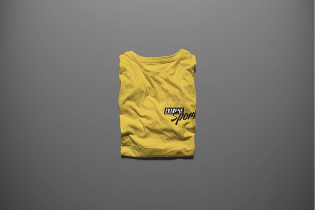 男士印花T恤服装样机模板 T-shirt Mock-up Male Version插图(3)