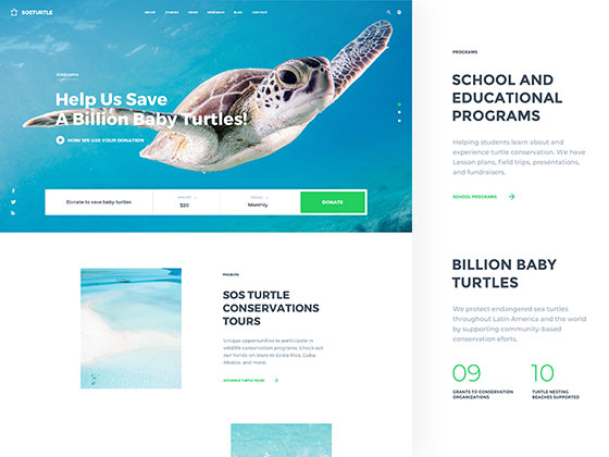 SOSTurtle 着陆页素材之家精选sketch素材