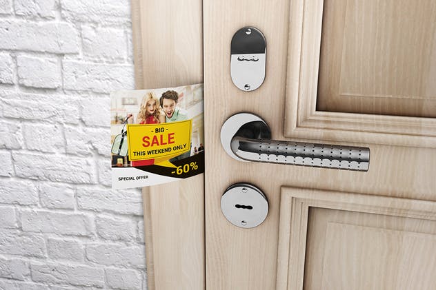 方形传单样机模板 Square Flyer Mock-Up插图(5)