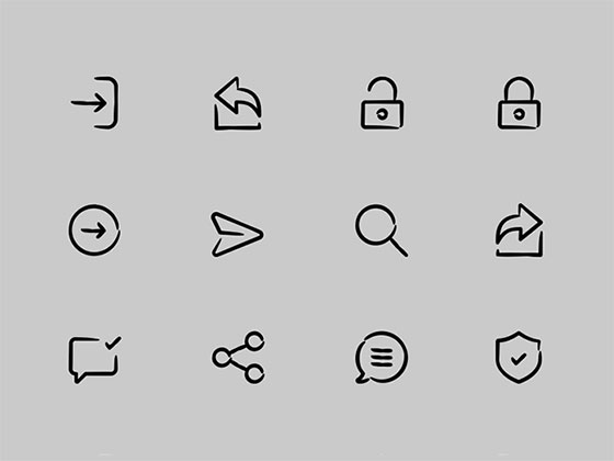 96 枚手绘图标素材之家精选sketch素材