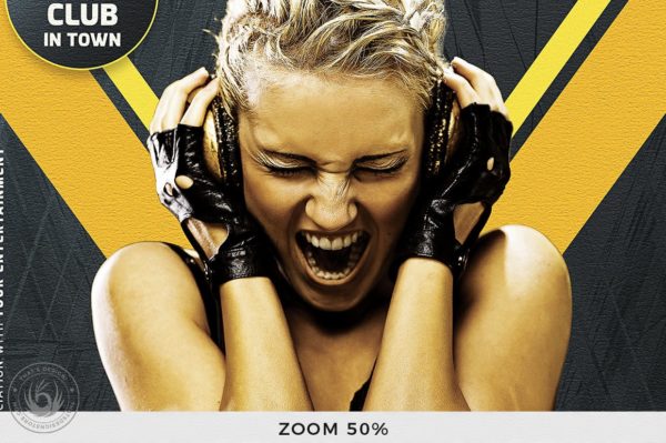 时尚震撼的夜店JI派对party宣传单DM海报设计模板