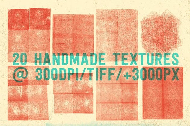 凸版印刷&干墨打印纹理素材 Letterpress & Dry-Ink Print Textures插图(2)