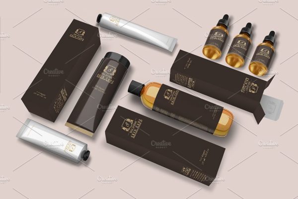 个人护理化妆品套装场景样机