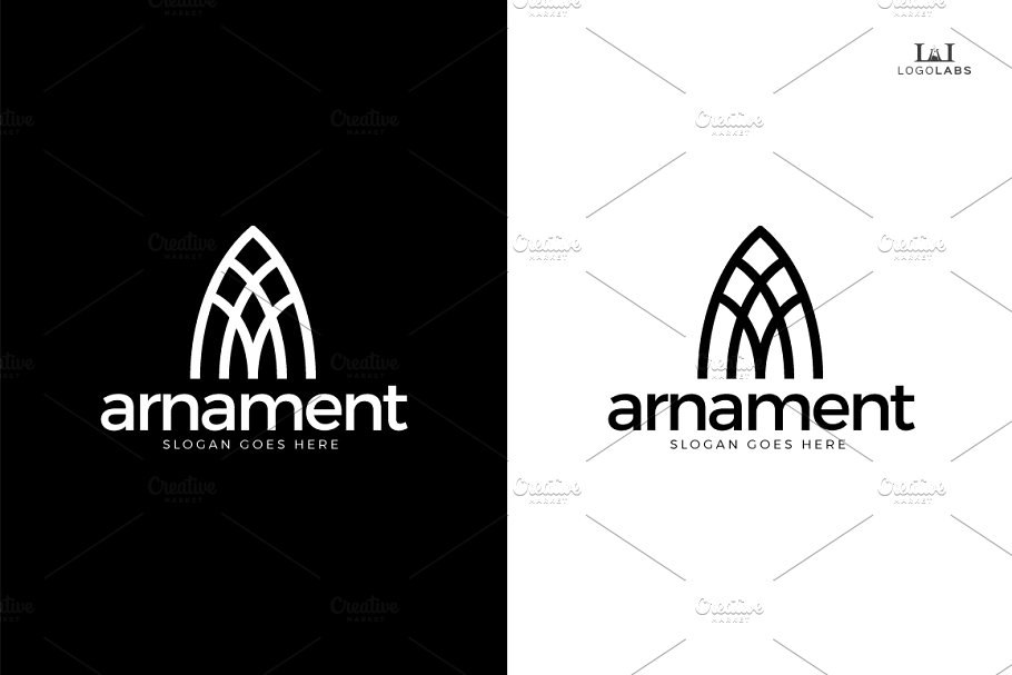 创意字母Logo模板系列之字母A Arnament – Classy Letter A Logo插图(1)