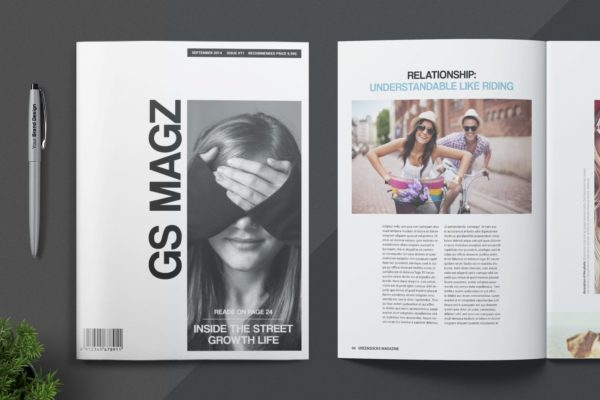 多用途素材库精选杂志版式设计InDesign模板 Magazine Template