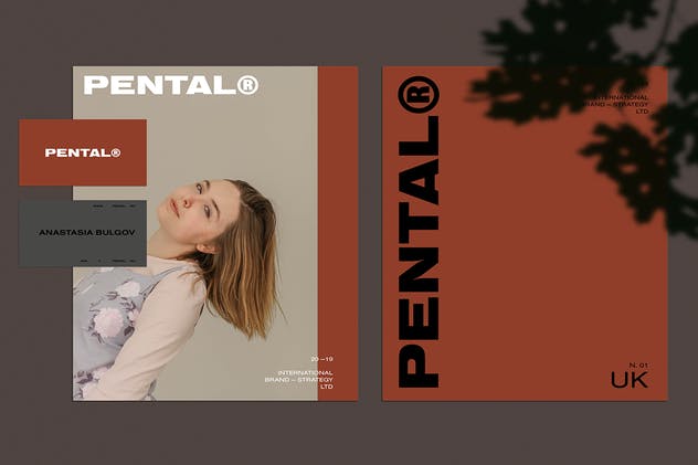 极简主义现代设计风格办公文具品牌样机模板V1 Pental No.1 – Minimalis Stationery Mockup插图(1)