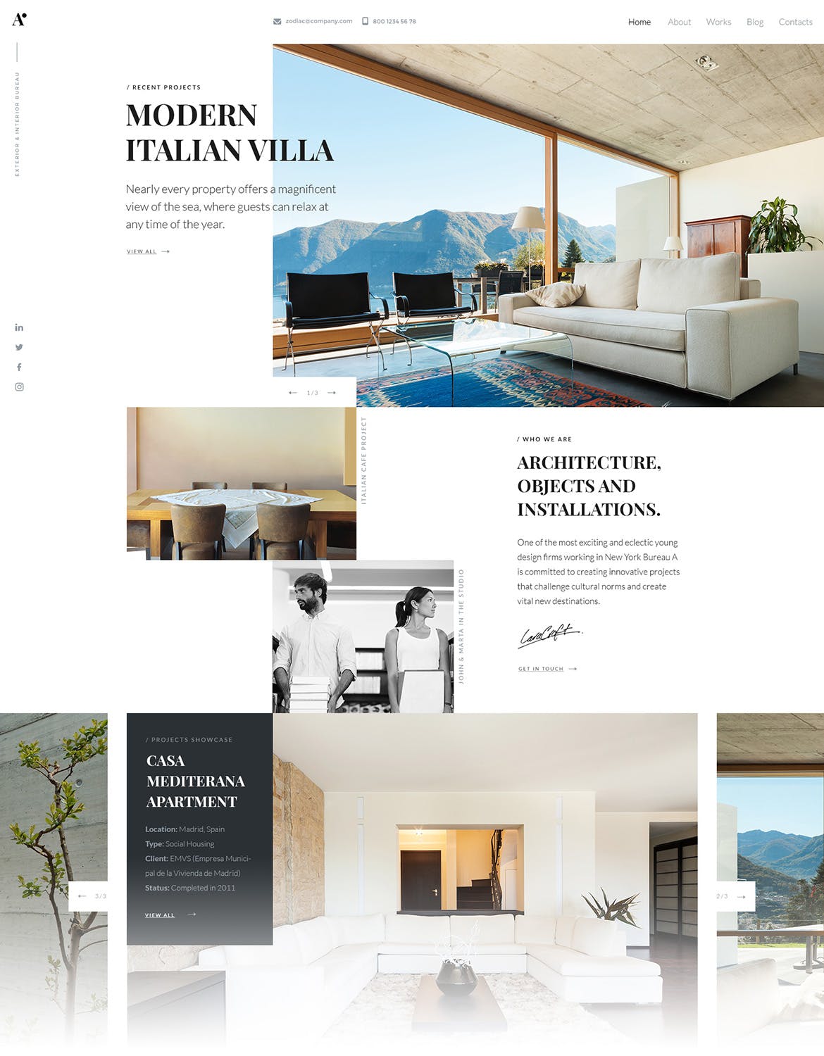 八合一多用途网站主页着陆页设计PSD模板 Zodiac – Multi-Purpose PSD Template插图(5)