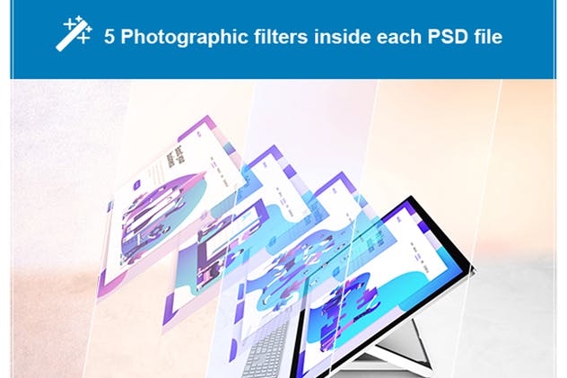 微软一体机电脑样机模板 Surface Studio Mockup V.2插图(8)