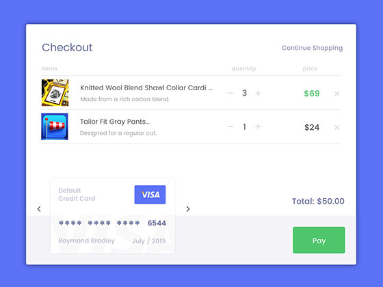 信用卡结算列表表单素材之家精选sketch素材