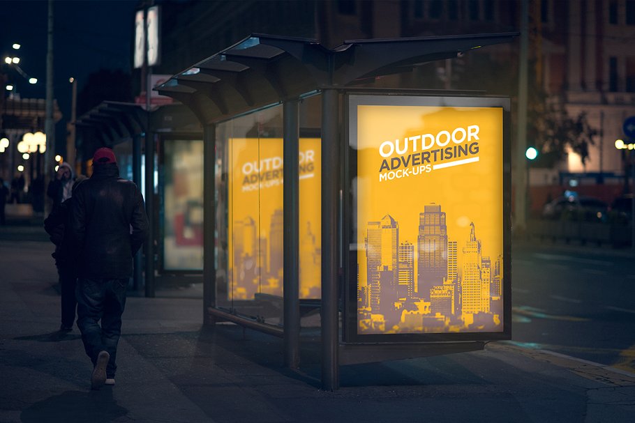 户外广告灯箱广告样机模板合集 Outdoor Advertising Mock-Up / V.2插图(2)