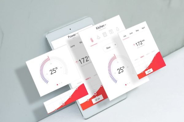 UI设计效果图素材库精选样机模板 Tablet Mobile Layers Mockup
