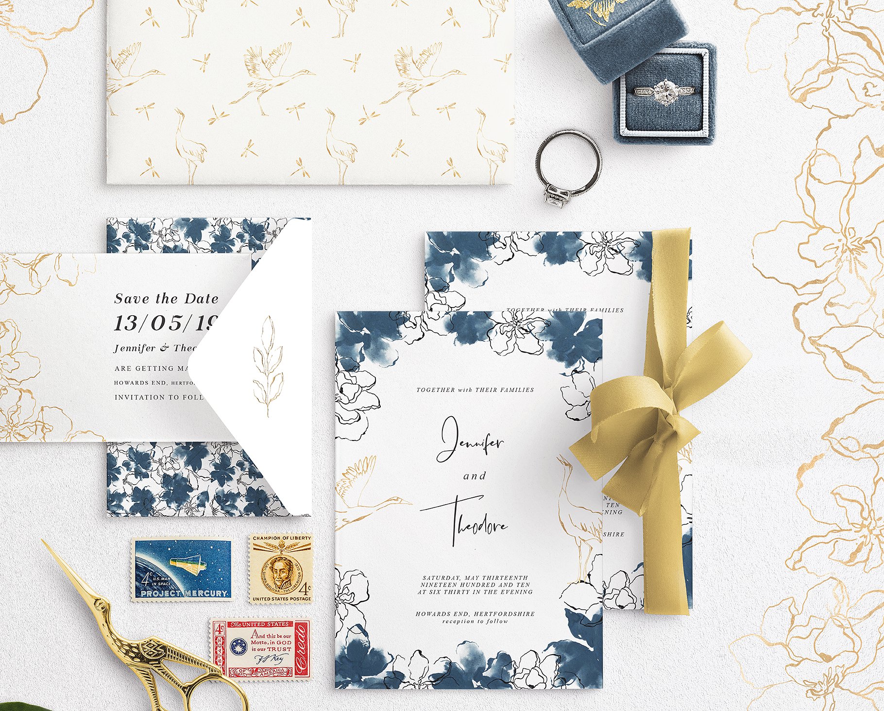 蓝色灵感水彩插画集 Blue Inspiration Collection插图(1)