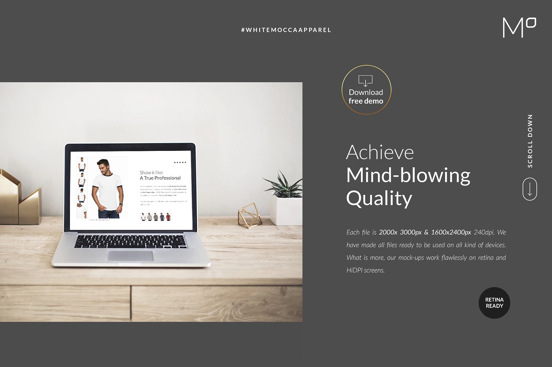 时尚简约男士T恤样机插图(10)