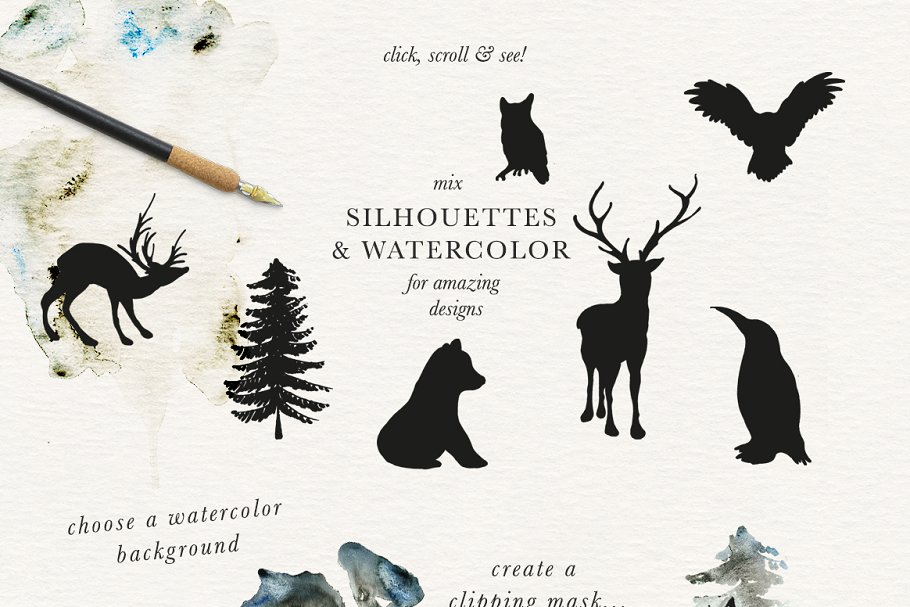 圣诞&冬天主题设计素材合集[2.34GB] Christmas & Winter Graphics Bundle插图(3)