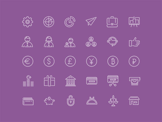 100 Line Icons素材之家精选sketch素材