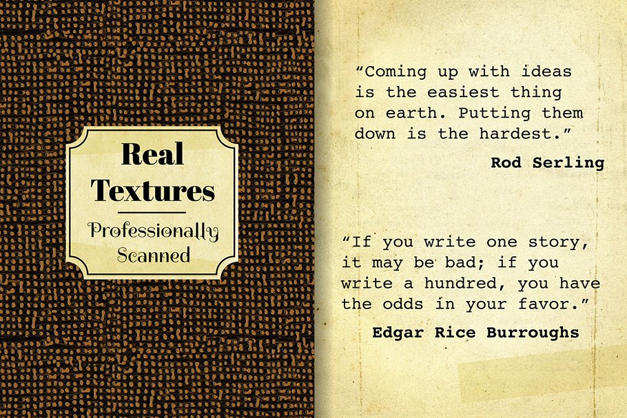 复古做旧风格纸张纹理 Paper Textures and Seamless Patterns插图(4)