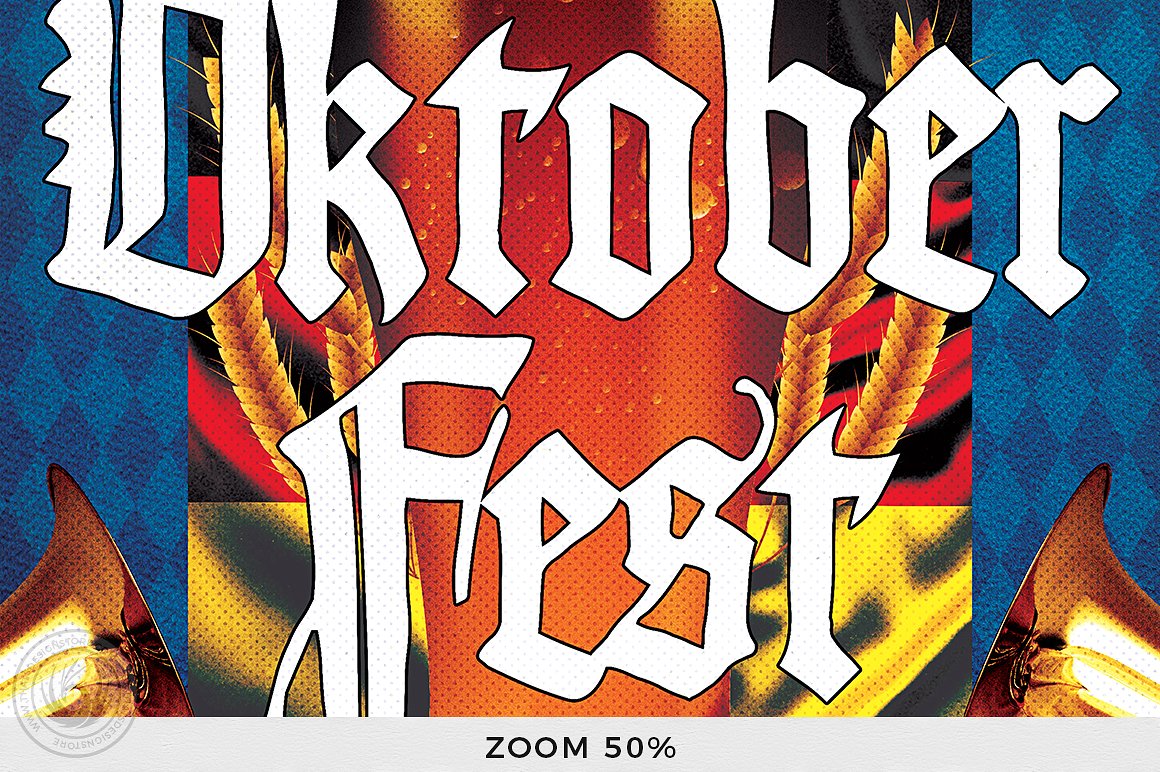 卡拉OK音乐派对传单PSD模板v13 Oktoberfest Flyer PSD V13插图(6)