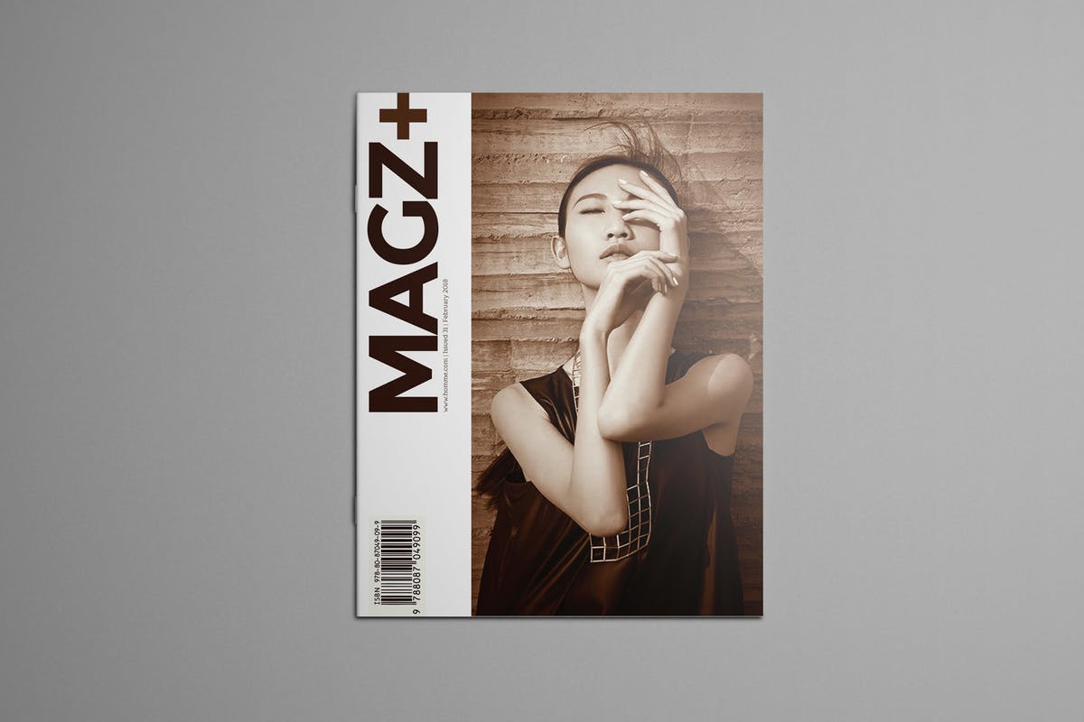 美国信纸规格时尚杂志宣传册样机 US Letter Brochure Mockups插图