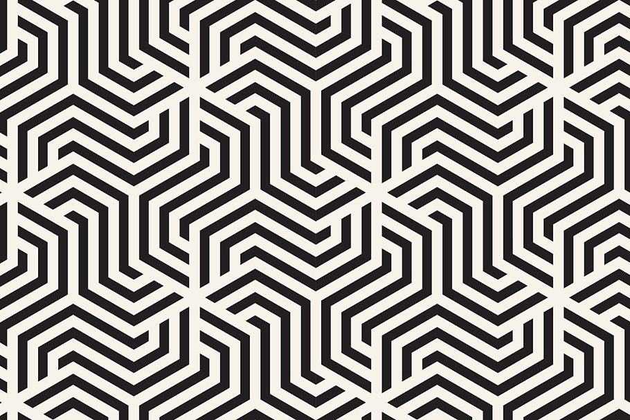 几何图案无缝纹理 Geometric Seamless Patterns Set 15插图(3)