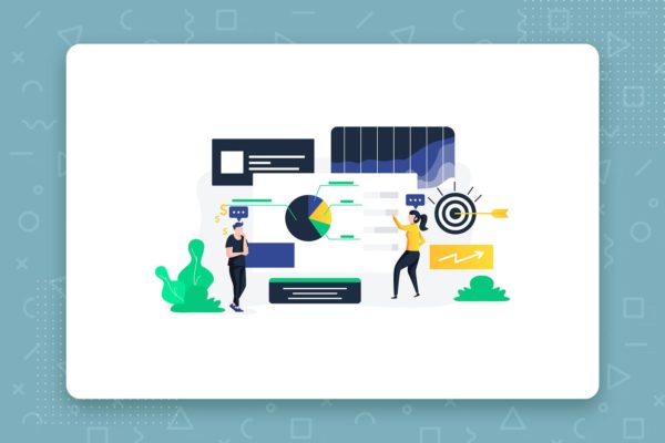 投资解决方案金融主题矢量概念插画 Investment Solution vector illustration concept