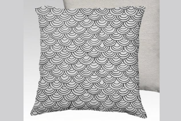 50款黑色手绘无缝印花图案 50 Black Hand-Drawn Seamless Patterns插图(9)