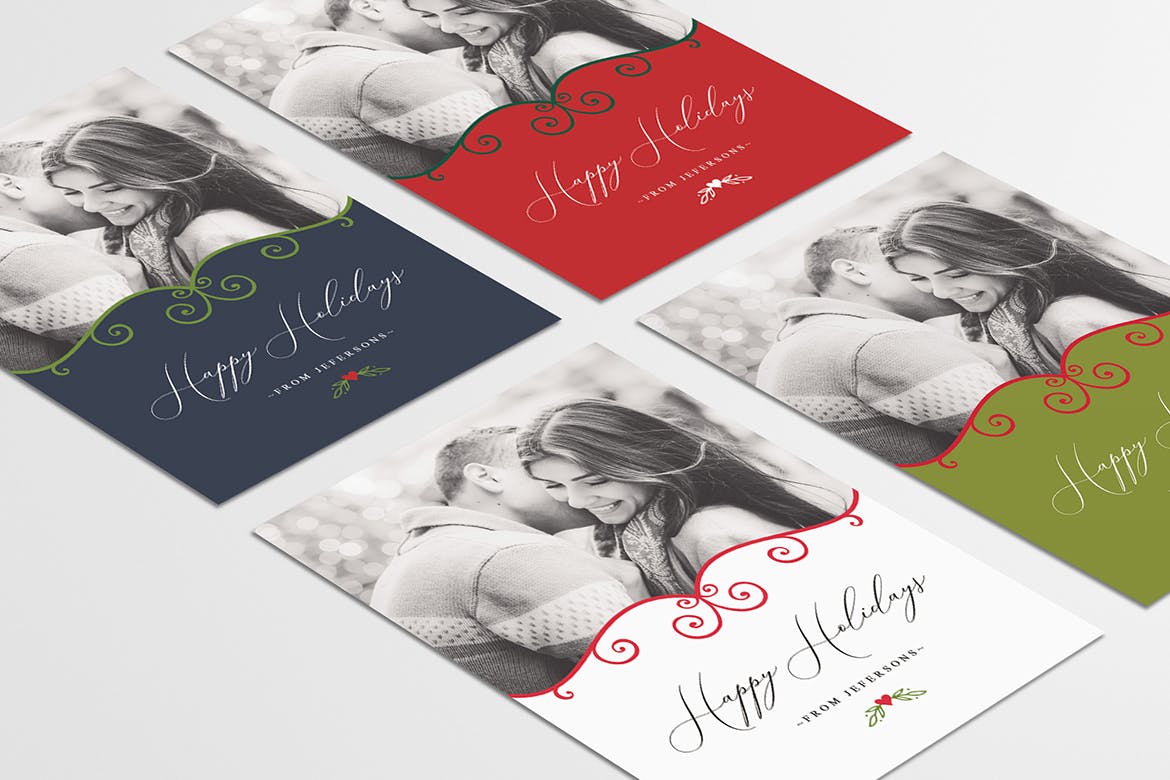 圣诞节主题照片贺卡设计模板 Christmas Photo Card插图(3)