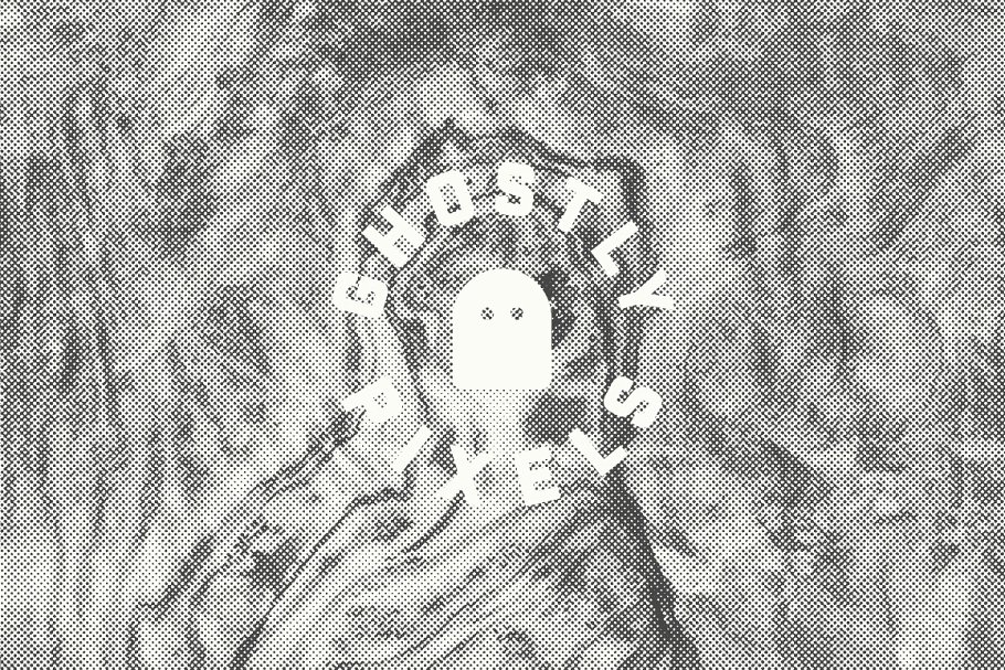 半色调木纹背景素材 Wood Halftone Textures插图(13)