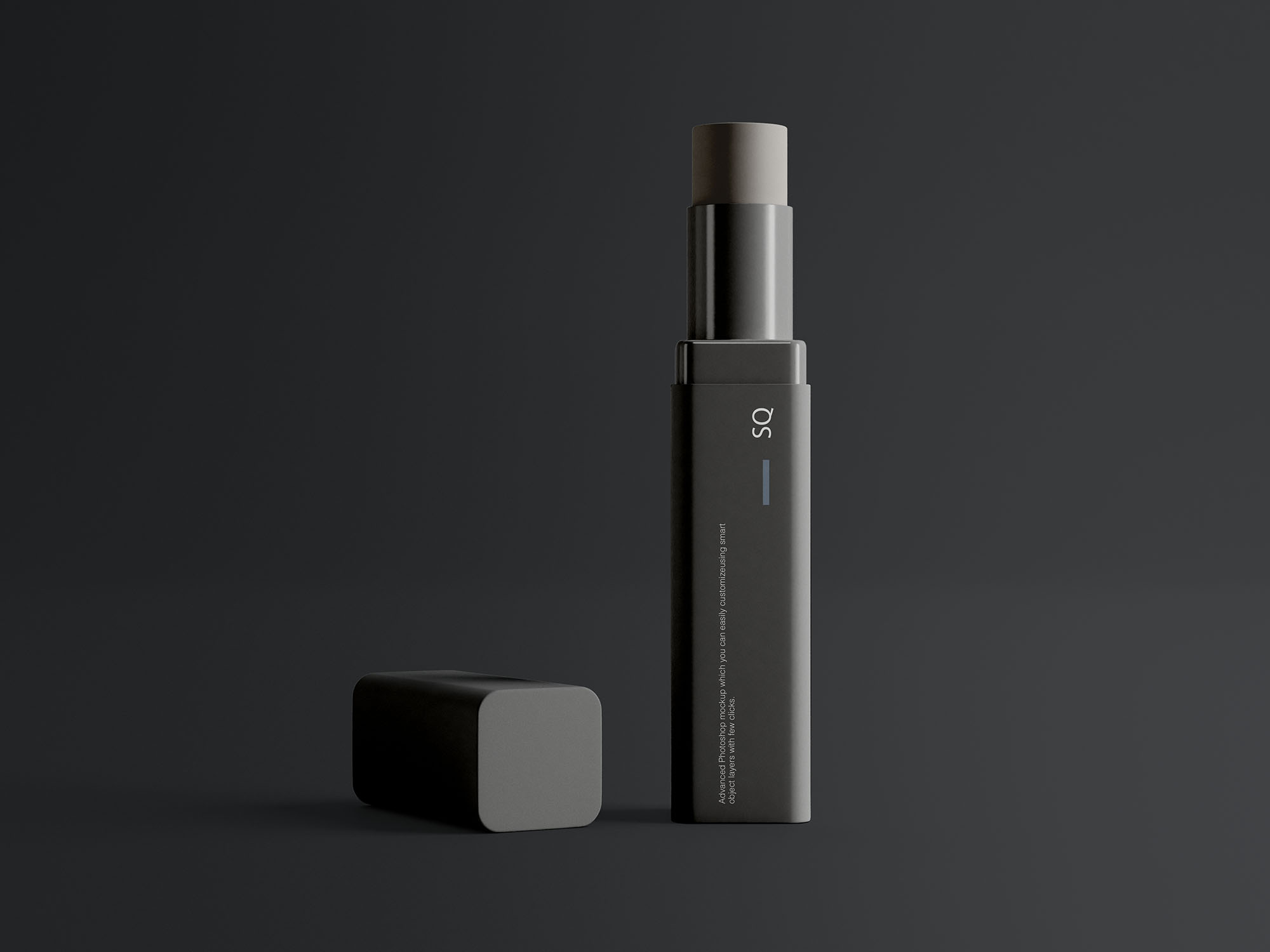 唇膏外观设计效果图素材库精选模板 Lip Balm Mockup插图(1)