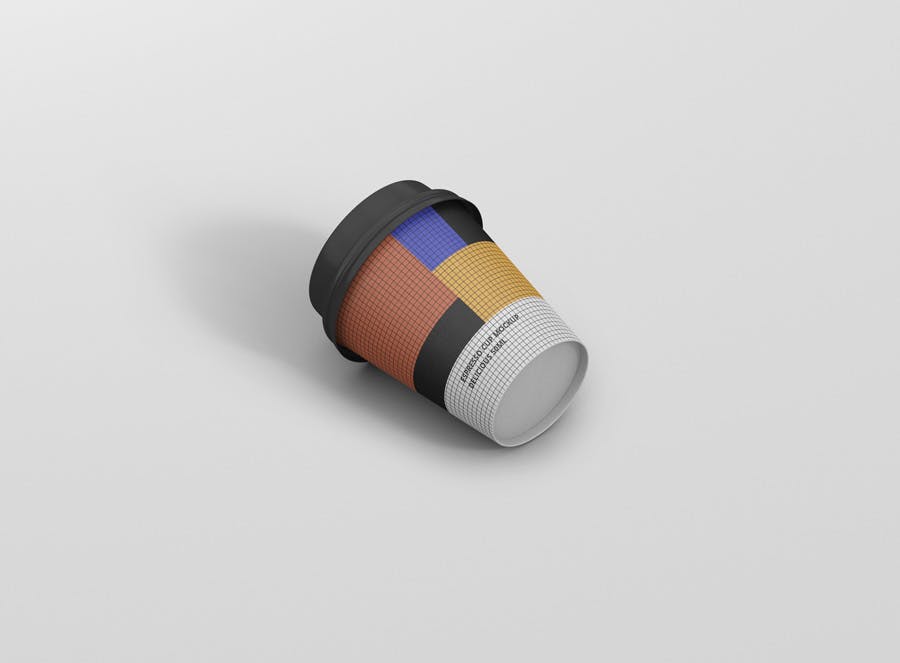 浓缩咖啡杯一次性纸杯素材库精选 Espresso Coffee Cup Mockup插图(12)