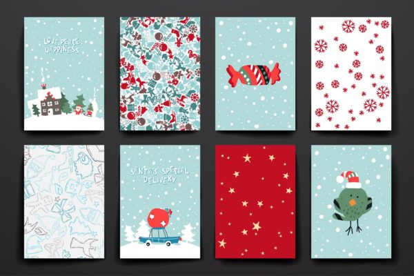 圣诞节快乐主题小册子模板 Merry Christmas Brochures