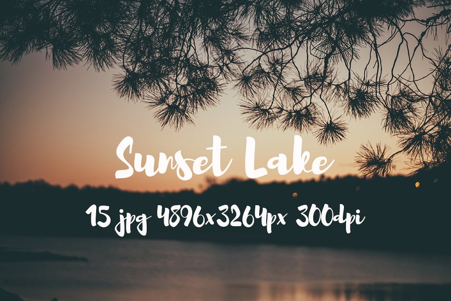 日落湖水高清照片素材 Sunset Lake photo pack插图(1)