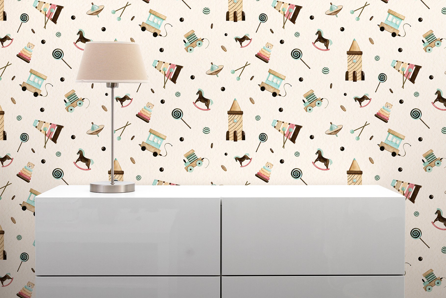 婴儿儿童主题水彩剪贴画 Watercolor Baby Dreams插图(8)