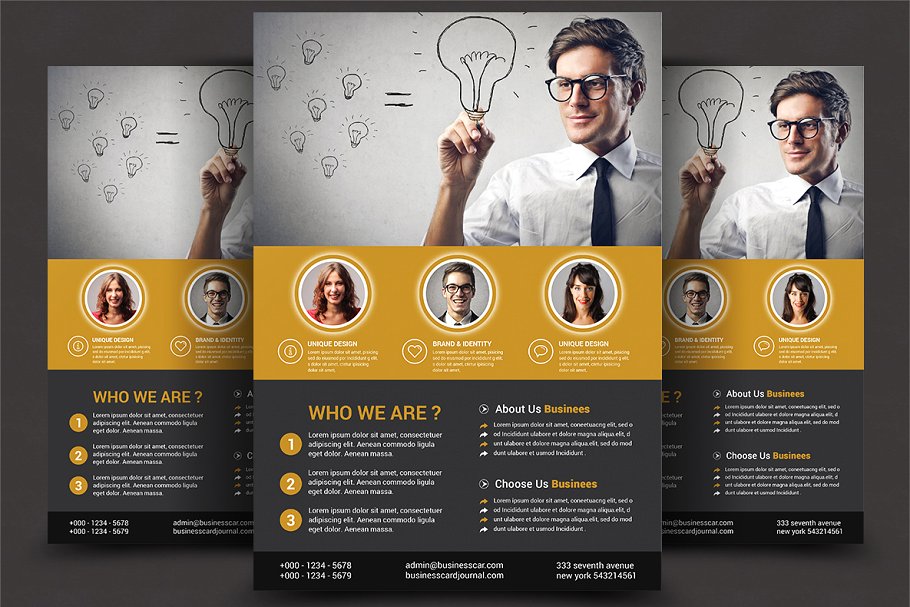 8款企业商务推广宣传单模板 (8) Corporate Flyer Bundle插图(5)