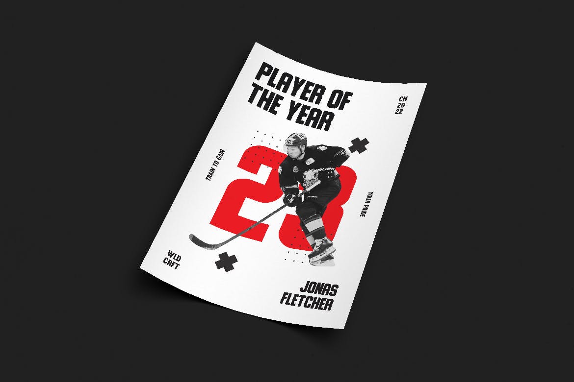 冰棍球运动海报PSD素材素材库精选模板 Faustus Poster Design插图(3)