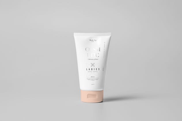 美容化妆品软管&包装盒样机模板 Cosmetic Tube & Box Mock-up插图(3)