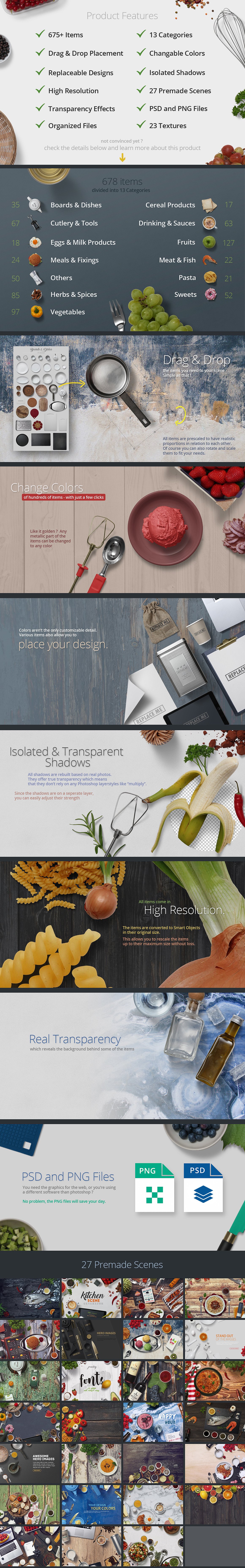 Kitchen Scene Generator–高品质的厨房场景样机下载 9.42 GB[psd,png]插图(13)