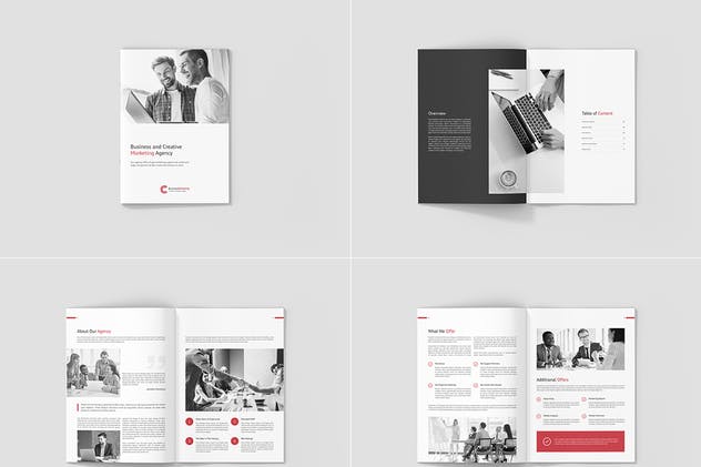 企业市场营销企划画册设计模板套装 Business Marketing – Company Profile Bundle 3 in 1插图(1)