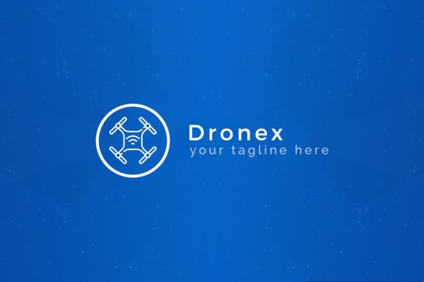 无人机品牌Logo设计素材库精选模板 Dronex – Premium Drone Logo Template