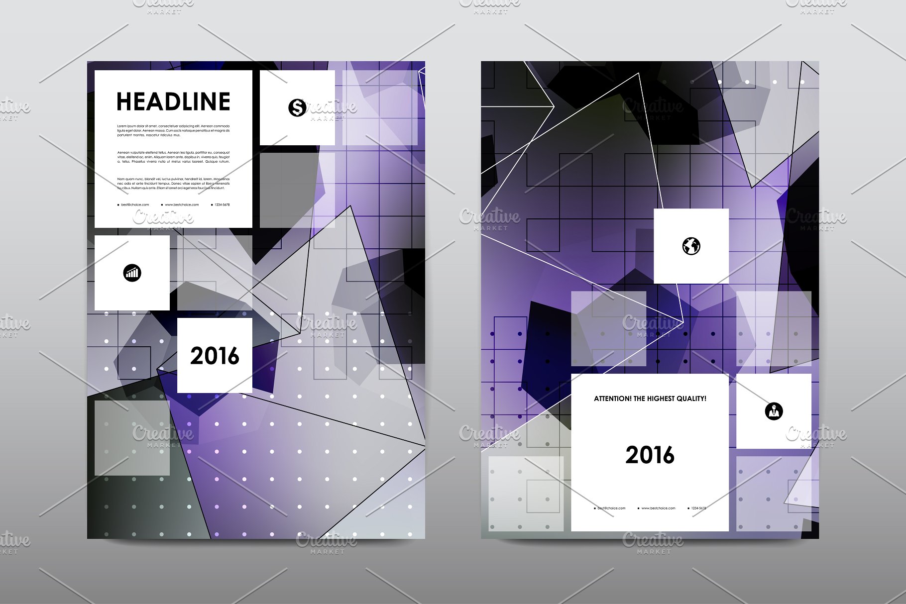 极力推荐：50+企业商业介绍宣传小册子模板 50+ Business Brochures Bundle插图(4)