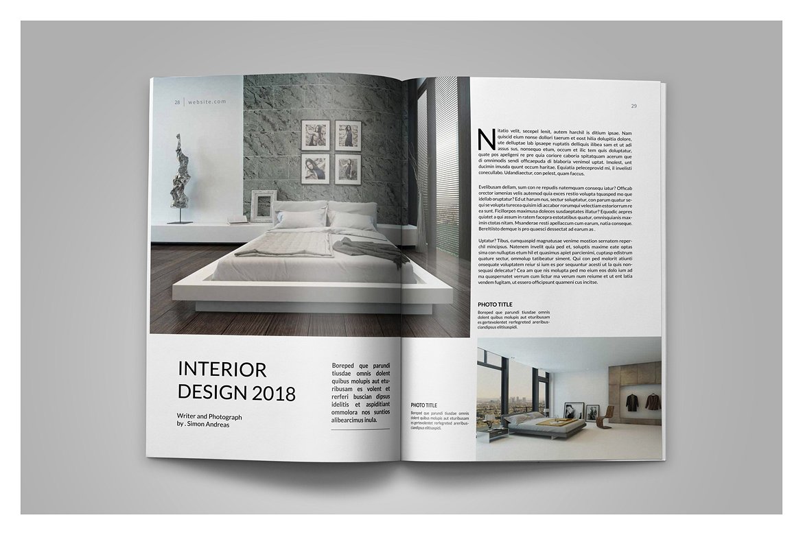 时尚简易时尚大图杂志（画册）模板插图(14)