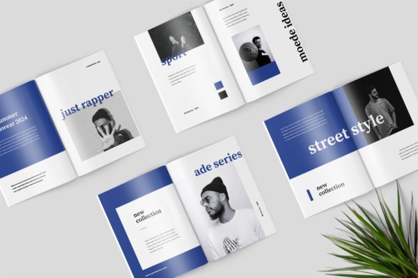 高端时尚服装品牌产品素材库精选目录设计模板 Moede Fashion Lookbook Catalogue